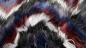 Preview: Kunstfell , Langhaarfell, langes Floor, gezacktes Kunstfell mehrfarbig, Fellstoff mit Zacken Fell FUR SOPO NL, weiß, schwarz, bordeaux, lila, dunkelblau