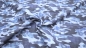 Preview: Stoff mit Camouflage blauer Camouflage Baumwolle mit Tarnmuster Jäger Jagt getarnt blaues Camouflage 0656 - Camoublau Indigo Design A 9044.150.601. W Mares