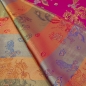 Preview: Jacquard Viskose Drache Jacquard Drachenstoff Kimono Kimonostoff  Jacquard  chinesischer Stoff Fuchsia Drache dragon beidseitig verwendbar
