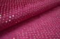 Preview: Pailletten auf Pannesamt pink - silber