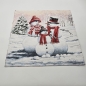 Preview: Gobelin Kissen Panel 47x47cm Snowman Schneemann Weihnachtspanel