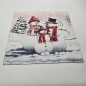 Preview: Gobelin Kissen Panel 47x47cm Snowman Schneemann Weihnachtspanel