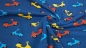 Preview: Roller Zweiräder Zweirad Kinderjersey dunkelblau marine Roller Kinderjersey Roller marin dunkelblauer Jerseystoff Jersey für Kinder Jersey für  Jungs  Baby Jersey  Baumwolljersey
