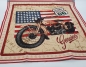 Preview: USA Panel Motorrad mit US Highway Gobelin Panel USA