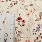 Preview: Feinripp Jersey Sommerblumen Wollweiß Rippenstoff kleine Blümchen