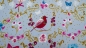 Preview: Birdy Birds Vogelstoff 0721 - Birdy RO beschichteter Stoff mit Vogel  Stoff mit Beschichtung  Polyurethan  beschichtete Baumwolle Baumwollstoff abwischbar  Dekostoff abwaschbar mit Vögelchen und Blumen nähen  selber machen DIY