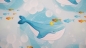 Preview: Unter Wasser Softshell  Kinder Softshell Wal Blauwal Softshell mit Fischen   bedruckter Softshell mit Walen Kindersoftshell Softshell für Mädchen
