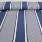 Preview: Markise Markisenstoff gestreift blau Outdoor blau gestreift Outdoor  Teflon Dralon Outdoor Strandkorbstoff Outdoorstoff Outdoor tefonbeschichtet Teflonbeschichtung, Dralon Balkon