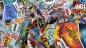 Preview: 0707 - 176 Superheroes Stoff mit Comic Comicstoff Superhelden Stoff mit superheroes Comicfans