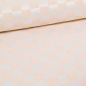 Preview: beiger Dama Opale natur meliert Tischdeckenstoff Natur kariert Karo  naturfarbener Tischdeckenstoff Tischdecke Natur mit Karos Karo Tischdecke Baumwollgemisch Baumwoll- Polyester Gemisch beige mit Karos Vorhang beige Vorhänge