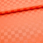 Preview: Dama Opale orange orangefarbener Tischdeckenstoff blutorange kariert Karo  Tischdeckenstoff Tischdecke mit Karos Karo Tischdecke Baumwollgemisch Baumwoll- Polyester Gemisch orange mit Karos Vorhang Vorhänge orange