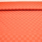 Preview: Dama Opale orange orangefarbener Tischdeckenstoff blutorange kariert Karo  Tischdeckenstoff Tischdecke mit Karos Karo Tischdecke Baumwollgemisch Baumwoll- Polyester Gemisch orange mit Karos Vorhang Vorhänge orange