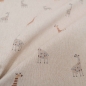 Preview: Giraffenstoff Giraffe Giraffen Kinderstoff Natur Baumwollgemisch beiger Kinderbaumwollstoff Giraffenstoff Giraffe Giraffen Kinderstoff Half Panama Kinderstoff Halbpanama