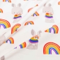 Preview: Hoffnung Panel Kombistoff Panel by emmapünktchen design Jersey Kinder Hoffnung hoffnung Regenbogen Rainbow Bunny Hase Regenbogen Kinderjersey Regenbogen Hase Hoffnung