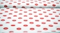 Preview: Stoff mit Kussmund Lippenstoff rote Lippen  Frauenstoff sexy lips  Pfennigabsatz Schuhstoff Frauenschuhe Absatz Baumwollstoff mit sexy Lippen  Kussstoff Stoff mit Küssen Kisses kisses Kiss kiss Kuss Kuß Frauenstoff Nähen für Frauen