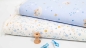 Preview: 1138 Domotex Lena Maus GOTS hellblau babyblau pastellblau Biostoff Babystoff mit Maus Mäuse Mäuseprinzessin Mond Sterne weiß Biobaumwolle Kinderstoff mit Maus Mäuschen  Baumwolle hellblau babyblau pastellblau