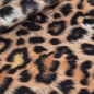 Preview: Leo Camerun  Leopard Leos Fellimitat Fellstoff Leoparden Fell Leo Leos kurzflorig samtig weich Polstervelour Leopard
