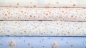 Preview: 1138 Domotex Lena Maus GOTS hellblau babyblau pastellblau Biostoff Babystoff mit Maus Mäuse Mäuseprinzessin Mond Sterne weiß Biobaumwolle Kinderstoff mit Maus Mäuschen  Baumwolle hellblau babyblau pastellblau