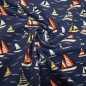 Preview: Segelboote Segelboot Boote Boot Kinderjersey mit Segelbooten Booten marine dunkelblauer Jerseys Kinderjersey Jersey für Kinder Jersey Boote für Jungs Baby Jersey  Baumwolljersey