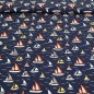 Preview: Segelboote Segelboot Boote Boot Kinderjersey mit Segelbooten Booten marine dunkelblauer Jerseys Kinderjersey Jersey für Kinder Jersey Boote für Jungs Baby Jersey  Baumwolljersey