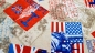 Preview: I love London amerikanische Flagge stars and stripes delivery Großbritannien Dekostoff Union Jack Vintage Dekostoff Amerika New York London  mit Englandflagge - Stoff mit Union Jack - Flaggenstoff Amerika America United States New York England  Kissenstof