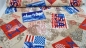 Preview: I love London amerikanische Flagge stars and stripes delivery Großbritannien Dekostoff Union Jack Vintage Dekostoff Amerika New York London  mit Englandflagge - Stoff mit Union Jack - Flaggenstoff Amerika America United States New York England  Kissenstof