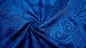 Preview: edler Brokat Elina Blau blauer Brokatstoff orientalischer Dekostoff Faschingsstoff Lurexstoff Karnevalstoff Möbelstoff Brokat Brockat blau