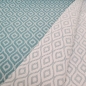 Preview: Jacquard  eysa  Finisterre 23 Jacquard Rauten Raute Rauten dusty mint Outdoor dusty mint Outdoorstoff Rauten Rautenjacquard Polsterstoff Kissenstoff mint Möbelbezugsstoff Outdoorstoff Bezugsstoff mint Außenbereich lichtbeständig Outdoor