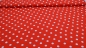 Preview: Punktestoff - Stoff mit Punkten - roter Stoff mit weißen Punkten Hexentücher - nund Schürzen (Hexenstoff), Petticoat & verspielte Home-Deco