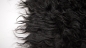 Preview: Rastafell schwarz schwarzes Fell - Karnevalsstoff  - Faschingsstoff - Bekleidungsstoff - Fellstoff Kunstfell schwarz Flokatistoff Flokati schwarz