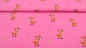 Preview: NONL - 156107- 012 Reh Reh Kinderjersey Jersey mit Rehkitz Bambi Jerseystoff  Jersey mit kleinen Rehen  pinke Rehe Jersey für Kinder Jersey für  Mädels Baby Jersey  Baumwolljersey, Jersey Babykleidung nähen Rehkitz Bambi  pink