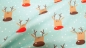 Preview: Rentierkopf Elch Elchkopf Red Nose Reindeer  Rentier Weihnachststoffe Weihnachtstoff Rentierstoff Merry Christmas Weihnachten Xmas Stoff christmas Weihnachtsstoff  Rentier Elch  mint