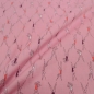 Preview: Viskose rosa mit weißen Punkten Punkte Viskose Viskoserest rosa Stoffschnäppchen Schnäppchen Angebot der Woche nähen Reststück Stoffpakete  Materialpakete Sale offer