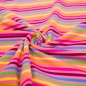 Preview: Streifen Stripes stripes Streifenjersey Ringeljersey gestreift pink regenbogen Regenbogen Streifen Kinderjersey Jerseyn Kinderjersey mit Streifen pink Jersey für Babys Jerseystoff Baumwolljersey gestreift Streifen  Regenbogen