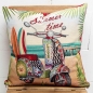 Preview: Summer Time Gobi Panel Gobelin Hippy Vespa Make Love Not War Strand Beach Sommer Kissen Panel  Gobelin PaneL Summer Time Summer Gobelin Kissen