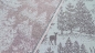 Preview: Jacquard, Polyester-Jacquard Stoff für Polsterungen Vorhänge Dekostoff Jacquard grau silber mit Wald Reh Hirsch  Bäumen  Vorhangstoff beidseitiger Vorhangstoff Jacquard