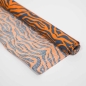 Preview: beschichtet Baumwollstoff Tiger Tigermuster Tiger Lilly orange apricot grau ocker Tigermuster beschichtet Tiger Baumwollstoff versiegelt beschichteter Baumwollstoff abwaschbar Tiger