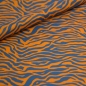 Preview: beschichtet Baumwollstoff Tiger Tigermuster Tiger Lilly orange apricot grau ocker Tigermuster beschichtet Tiger Baumwollstoff versiegelt beschichteter Baumwollstoff abwaschbar Tiger