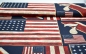 Preview: Flagge USA US-Flagge Flagge von Nordamerika mit Streifen und Sternen Flaggen- Dekostoff mit Englandflagge - Stoff Stars & Stripes  Flaggenstoff  Kissenstoff Tischdeckenstoff Polsterstoff