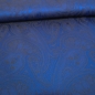 Preview: Brokat Brunhilde Blau blauer Brokatstoff orientalischer Dekostoff Faschingsstoff Trachten Trachtenstoff Karnevalstoff Brokat Wollbrokat Wollbrokat Brokat blau