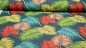 Preview: Zagora Dekostoff mit Blättern Fächerpalme Palmenblätter Sommerstoff für Tischdecken und Kissen, Stoff für Terrasse, Balkon, Gartenmöbel, Oasenstoff