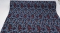 Preview: Filz mit Blumenmuster Tweed mit Blumen petrolblau magenta