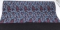 Preview: Filz mit Blumenmuster Tweed mit Blumen petrolblau magenta