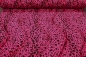 Preview: Fellimitat Fellboa Leopard in pink schwarz - pinkes Fellimitat - Leopardenfell pink schwarz - Kunstfell kurzhaar Leo pink Leopardenstoff pink schwarz Fellboa Leopard pink schwarz