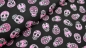 Preview: Mares Funny Skulls Fluor Pinker Totenkopf Totenkopfstoff pink Skulls in PINK grinsender Totenkopf Baumwollstoff mit Totenköpfen Viva Mexico Dia de Muertos