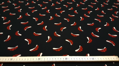 Bollenhut Bollenhüte Bollenhut Taft Polyester Taft Bollenhut Microfaser Bollenhut Jacquard Stoff Bollenhutstoff Stoff mit Bollenhut Stoff mit Bollenhüten Schwarzwaldstoff Trachtenstoff Schwarzwälder Stoff Deco-Line Eigenproduktion