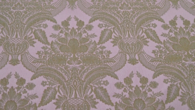 Jacquard, Polyester-Jacquard, idealer Stoff für Polsterungen - Vorhänge - Dekostoff - auch für mittelalterliche Kostüme - Gewandungen - altes Jacquardmuster mit Blumendesign - Rankendesign - Vorhangstoff mit Blumenmuster Stoff mit Ornamenten Barockstoff