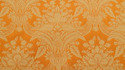 Jacquard, Polyester-Jacquard, idealer Stoff für Polsterungen - Vorhänge - Dekostoff - auch für mittelalterliche Kostüme - Gewandungen - altes Jacquardmuster mit Blumendesign - Rankendesign - Vorhangstoff mit Blumenmuster Stoff mit Ornamenten Barockstoff