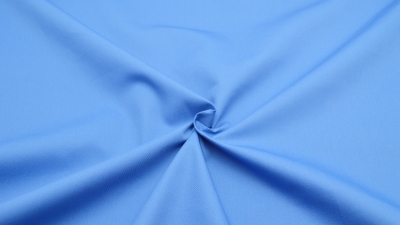 Diolenköper in Blau, Baumwolle mit Polyester, Twill blau, Meterware