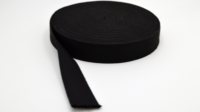 schwarzes Gurtband 40 mm Gurtbänder schwarz Gurtband in 38 mm Taschen Taschengurtband Henkel für Taschen